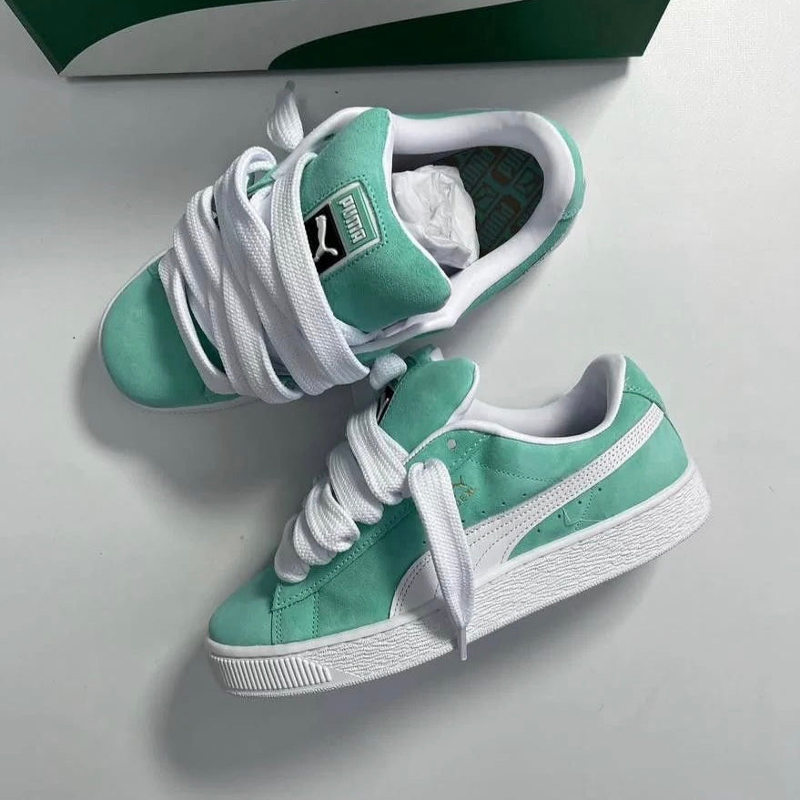 Puma Suede XL – Mint Green / White