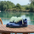 Nike Air Force 1 - Navy Patent Leather with Rope Laces