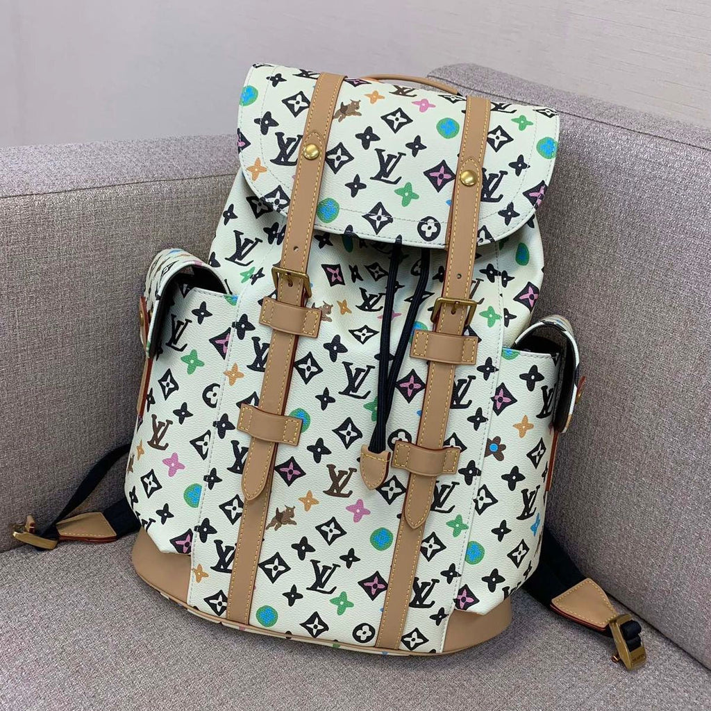 Louis Vuitton Christopher Backpack - Monogram Multicolor White