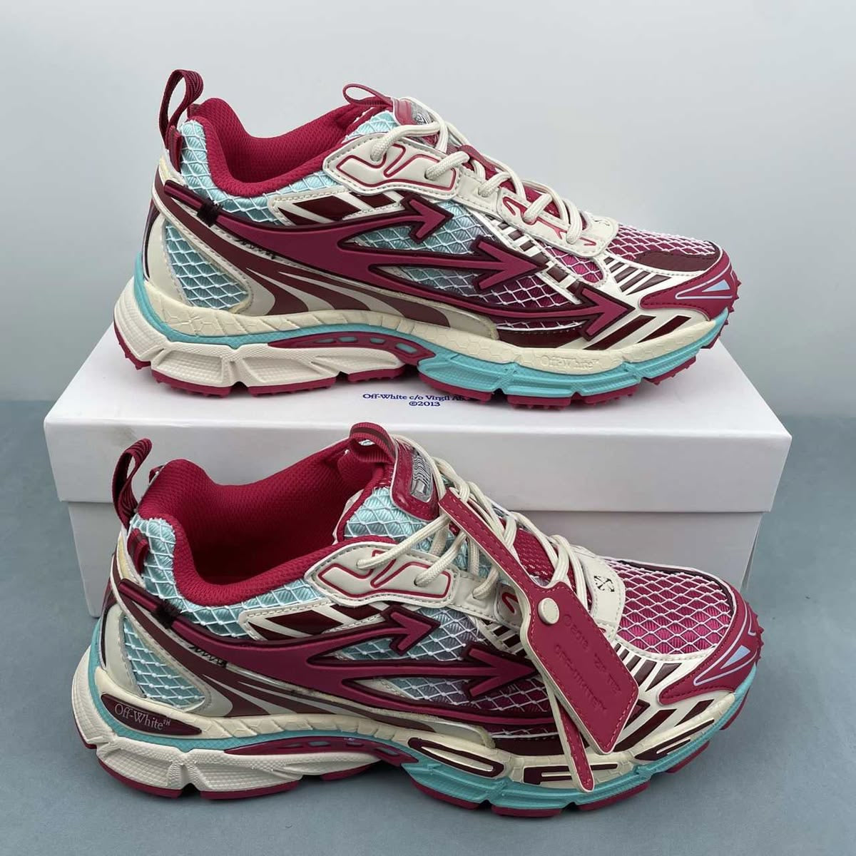 Off-White Meteor - Burgundy/Teal