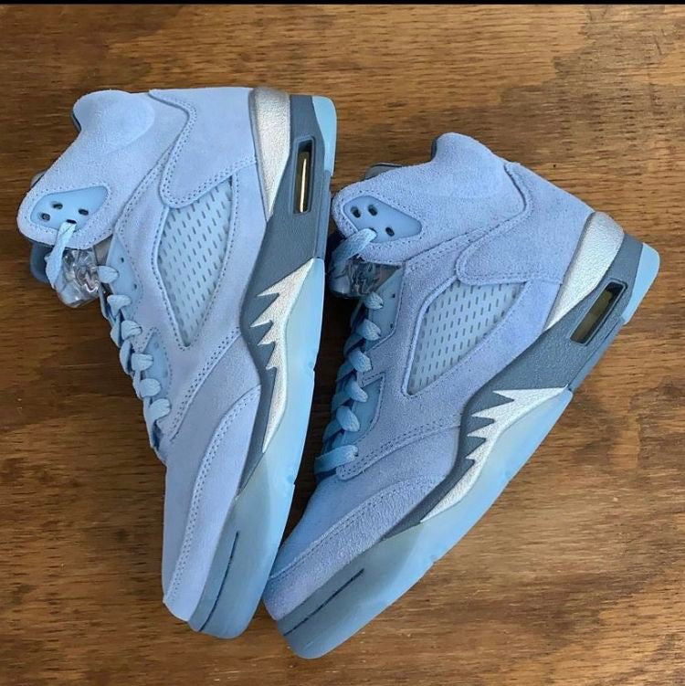 Air Jordan 5 Retro - Blue Bird Ice Blue Suede