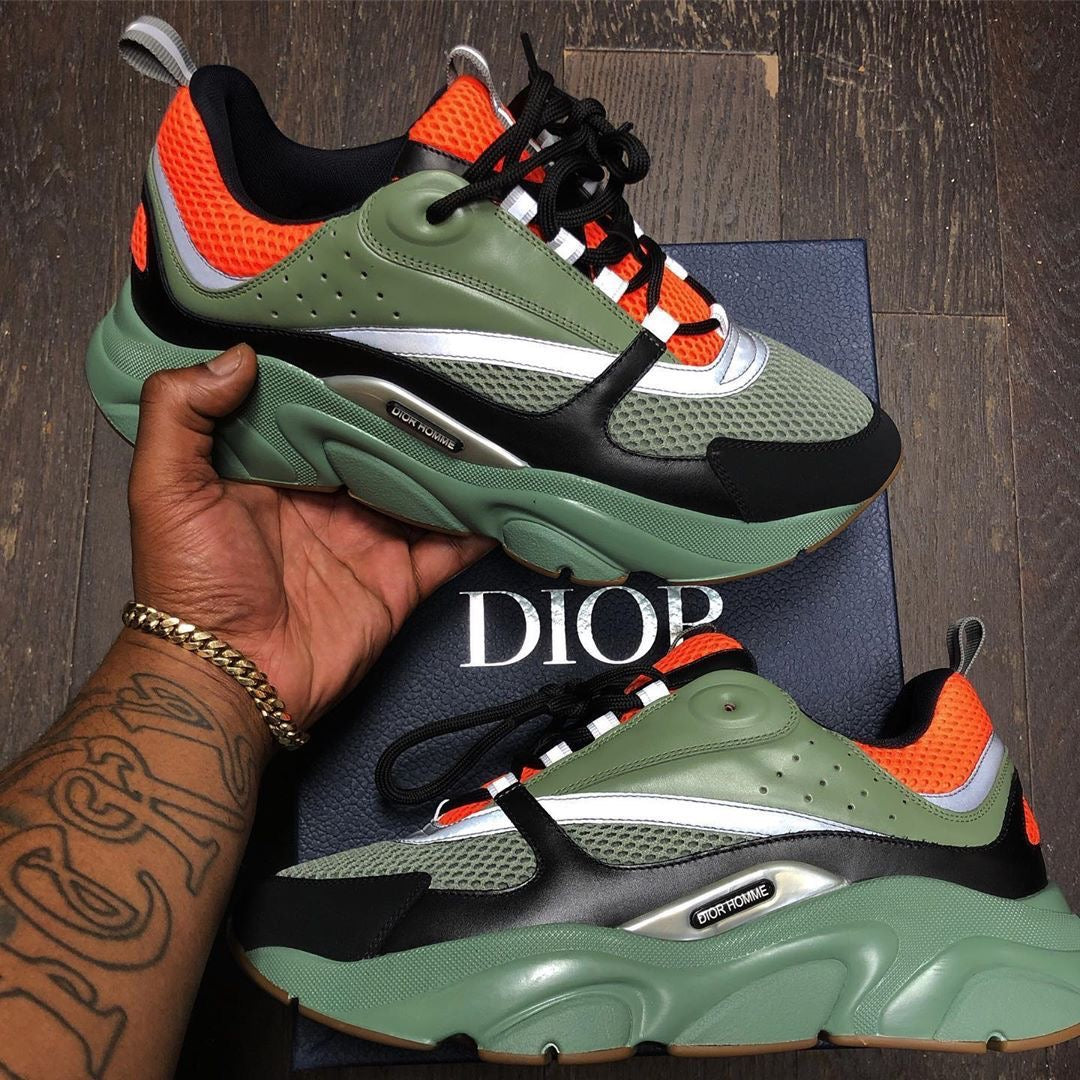 Dior B22 Sneaker - Khaki Orange