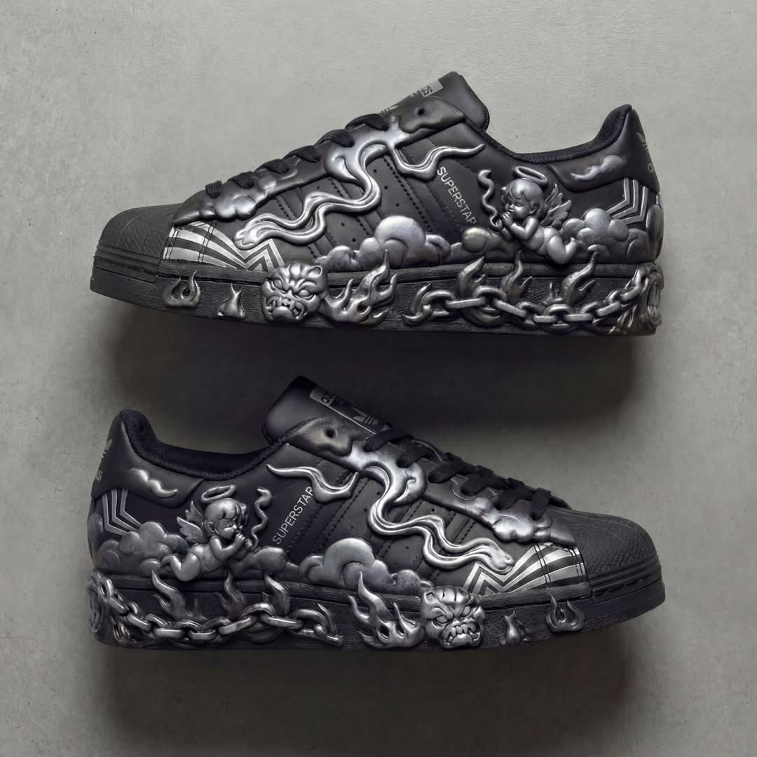 Adidas Superstar Custom Black Silver