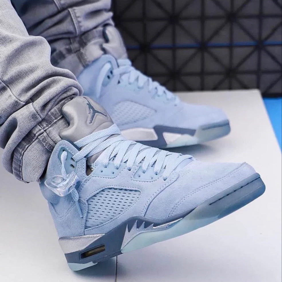 Air Jordan 5 Retro - Blue Bird Ice Blue Suede