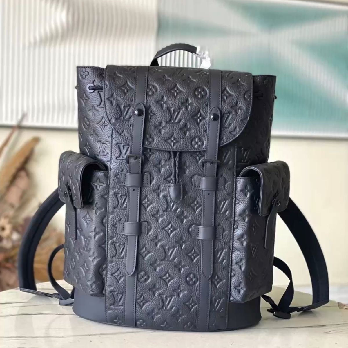 Louis Vuitton Christopher Backpack - Monogram Shadow Noir