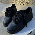 Nike Air Force 1 Low Custom – Triple Black Rope Laces